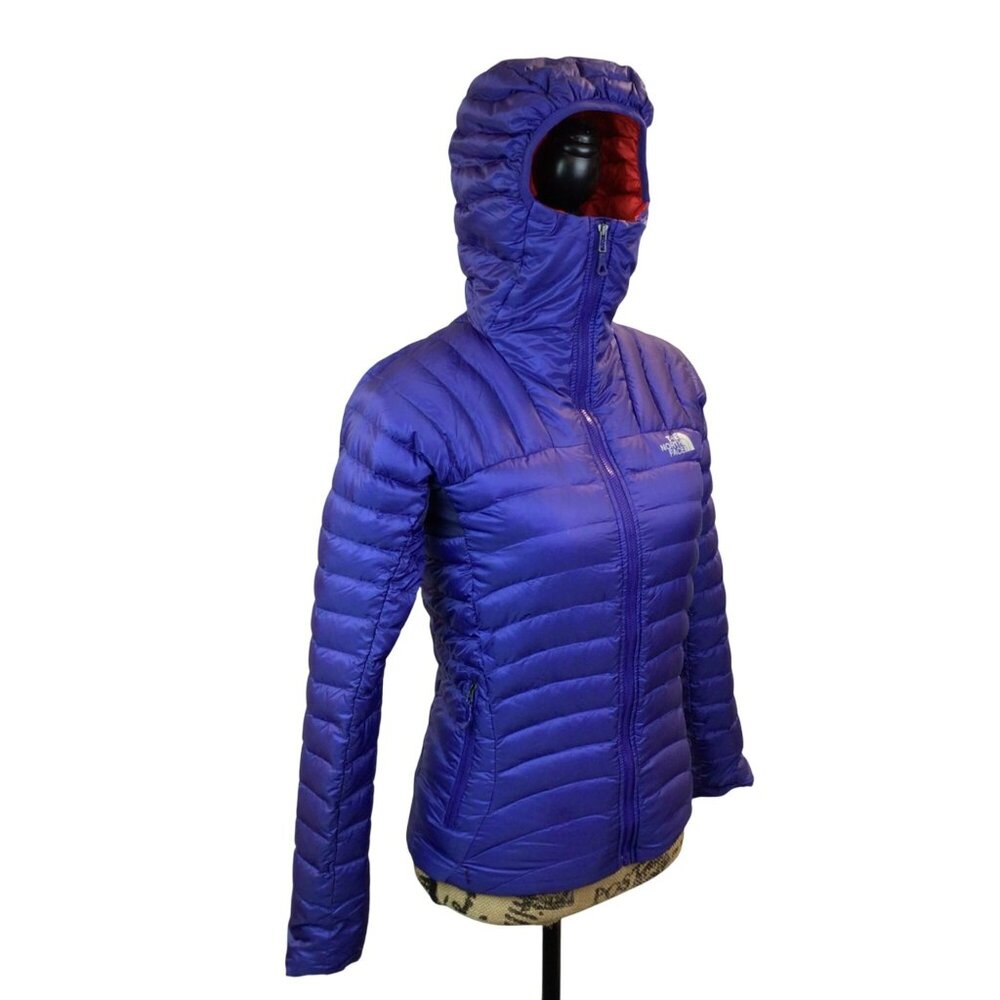 North Face Summit Series Jacket Women XS Purple 800 Pro Down Hooded Pertex Quant - Picture 4 of 16